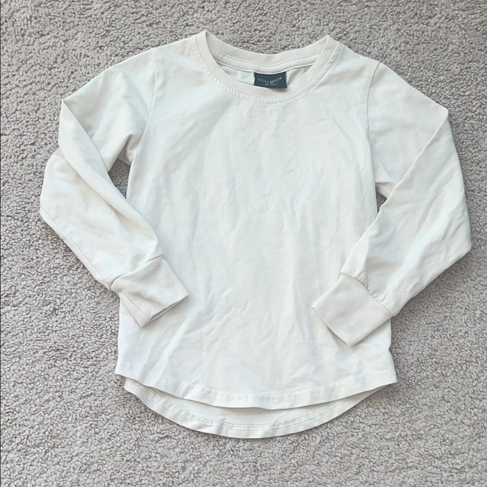 EUC Little Bipsy Cream Long Sleeve Tee